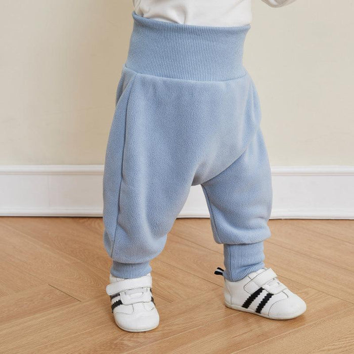 CozyWinter Baby Fleece Pants – High-Waist Warm Bottoms for Kids - Smiling Sprouts