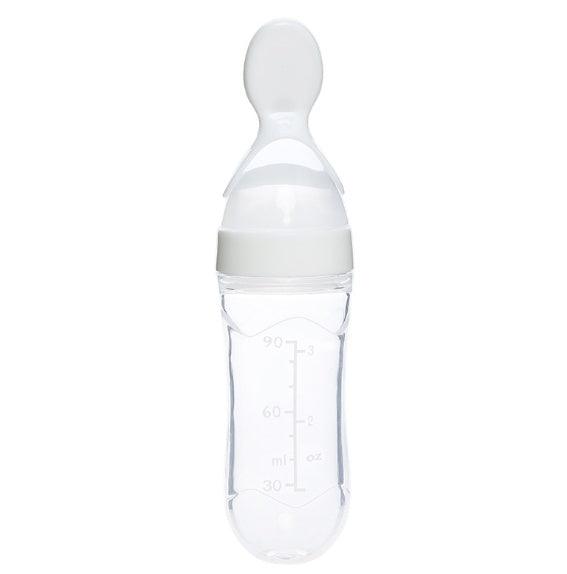 Baby Spoon Bottle Feeder – Easy-Feed Bottle for Semi-Liquid Foods - Smiling Sprouts