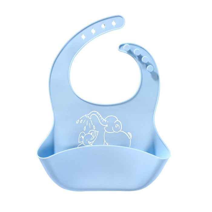 Baby Food Bib – Silicone Meal & Saliva Catcher - Smiling Sprouts