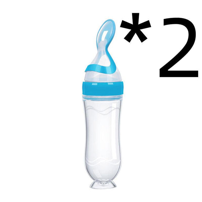 Baby Spoon Bottle Feeder – Easy-Feed Bottle for Semi-Liquid Foods - Smiling Sprouts