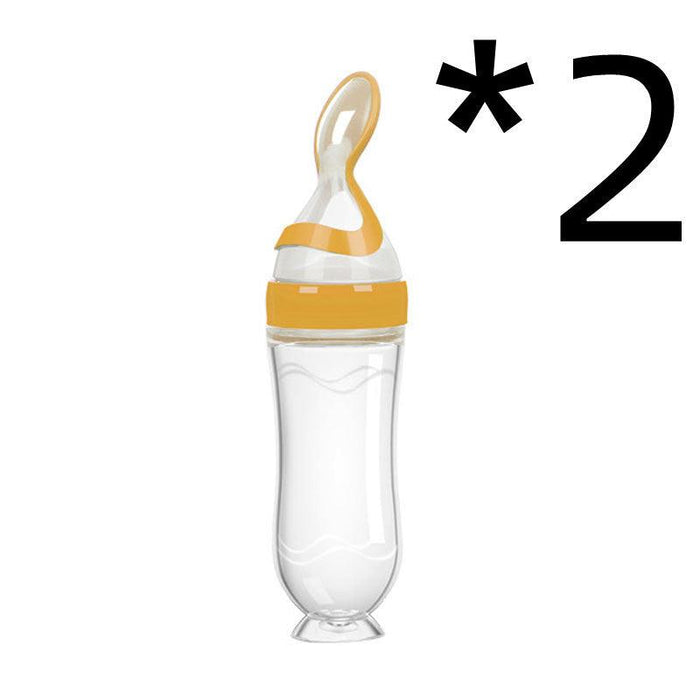 Baby Spoon Bottle Feeder – Easy-Feed Bottle for Semi-Liquid Foods - Smiling Sprouts